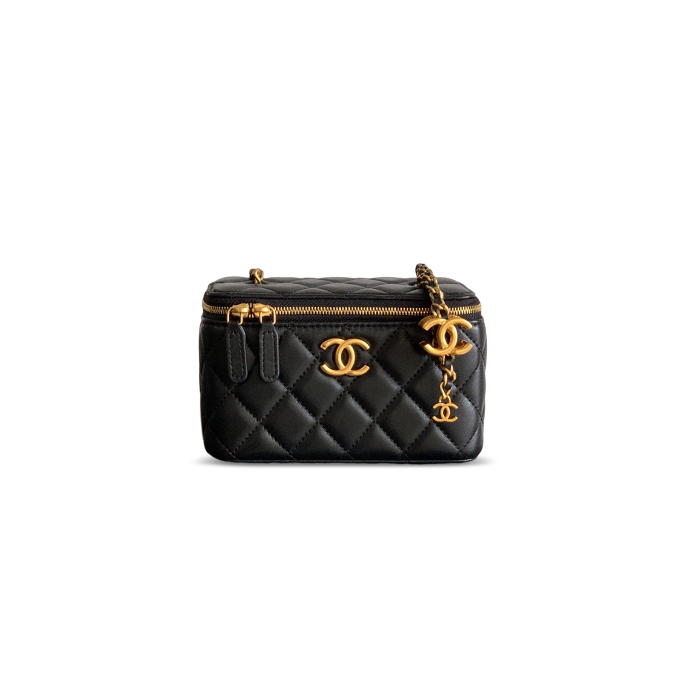 Ch**el 25b vanity case lambskin (17*9.5*8cm)